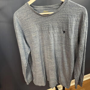 Polo Ralph Lauren, Light Blue Long Sleeve T-Shirt, Mens Large
